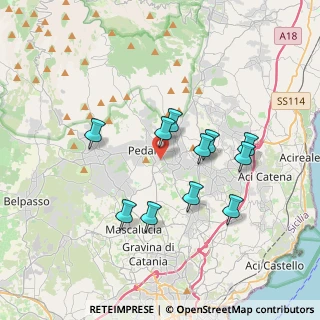 Mappa Via Edmondo de Amicis, 95039 Trecastagni CT, Italia (3.63455)
