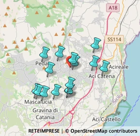 Mappa Via Regina Elena, 95029 Viagrande CT, Italia (3.43)