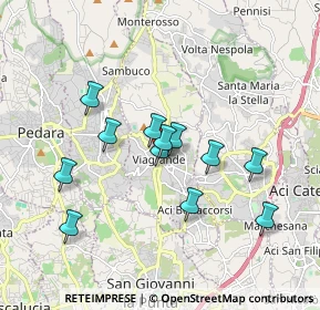 Mappa Via Regina Elena, 95029 Viagrande CT, Italia (1.7475)