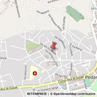 Mappa Via San Giuseppe, 18, 95030 Pedara, Catania (Sicilia)