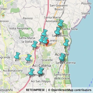 Mappa Viale Colombo Cristoforo, 95024 Acireale CT, Italia (2.09267)