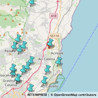 Mappa Viale Colombo Cristoforo, 95024 Acireale CT, Italia (6.86588)