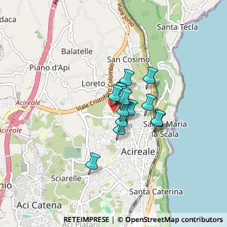 Mappa VIA FPARADISO, 95024 Acireale CT, Italia (0.52267)