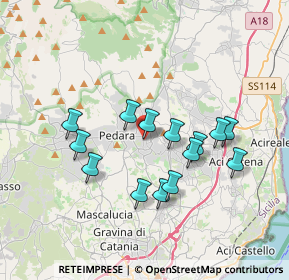 Mappa Corso Europa, 95039 Trecastagni CT, Italia (3.58571)