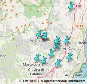 Mappa Corso Europa, 95039 Trecastagni CT, Italia (3.68846)