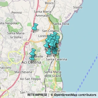 Mappa Via Lilibeo, 95024 Acireale CT, Italia (0.785)