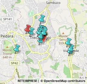 Mappa Via Giuseppe Garibaldi, 95039 Trecastagni CT, Italia (0.6135)