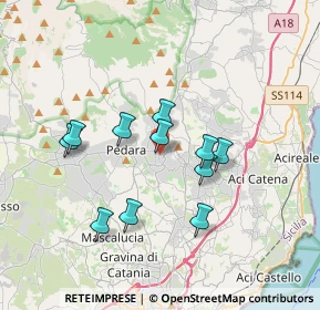 Mappa Via Giuseppe Garibaldi, 95039 Trecastagni CT, Italia (3.44909)