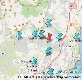 Mappa Via Giuseppe Garibaldi, 95039 Trecastagni CT, Italia (4.62933)