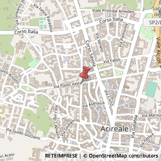 Mappa Via Marchese di Sangiuliano, 128, 95024 Acireale, Catania (Sicilia)