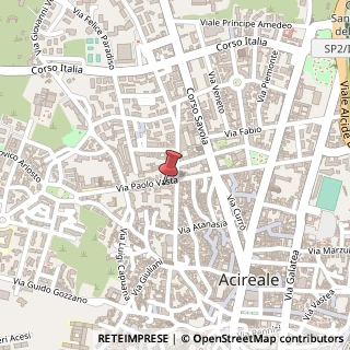 Mappa Via Paolo Vasta, 185, 95024 Acireale, Catania (Sicilia)