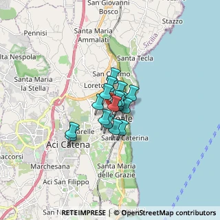 Mappa Via Marchese Sangiuliano, 95024 Acireale CT, Italia (0.90235)