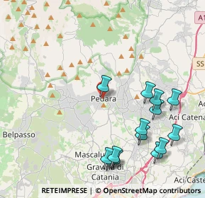 Mappa Via Stella, 95030 Pedara CT, Italia (5.30643)