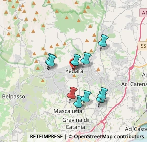 Mappa Via Stella, 95030 Pedara CT, Italia (3.15727)