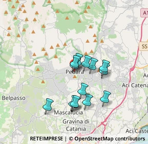 Mappa Via Stella, 95030 Pedara CT, Italia (3.14571)