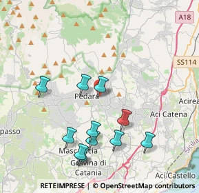 Mappa Via Vincenzo Bellini, 95039 Trecastagni CT, Italia (4.51636)