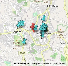 Mappa Via Vincenzo Bellini, 95039 Trecastagni CT, Italia (0.6305)