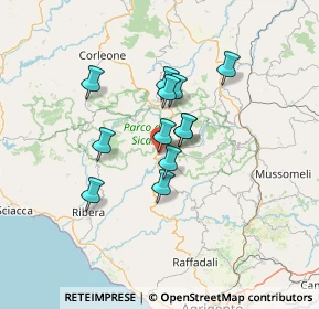 Mappa Via Cucchiara, 92010 Bivona AG, Italia (10.97917)