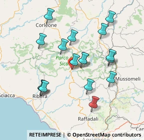 Mappa Via Cucchiara, 92010 Bivona AG, Italia (16.05412)