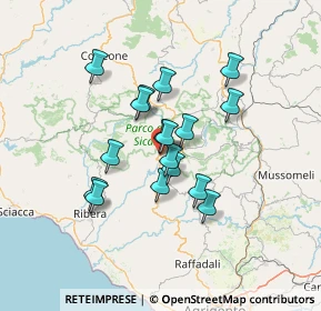 Mappa Via Tamburello, 92010 Bivona AG, Italia (11.71353)