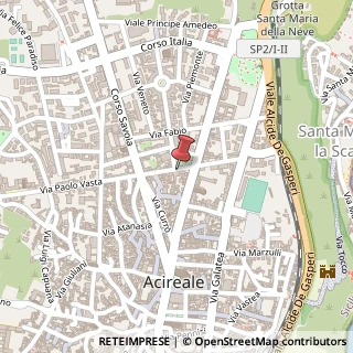 Mappa Piazza Giuseppe Garibaldi, 8, 95024 Acireale, Catania (Sicilia)