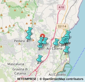 Mappa Via Antonio Ferrara, 95025 Aci Sant'Antonio CT, Italia (3.4925)