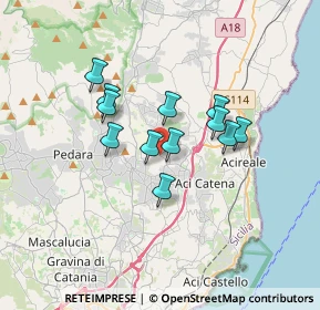 Mappa Via Antonio Ferrara, 95025 Aci Sant'Antonio CT, Italia (2.91167)