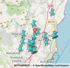 Mappa Via Antonio Ferrara, 95025 Aci Sant'Antonio CT, Italia (3.997)