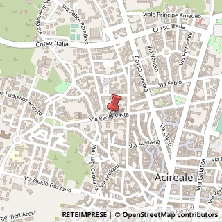 Mappa Via Paolo Vasta, 195, 95024 Acireale, Catania (Sicilia)