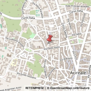 Mappa Via Felice Paradiso, 6, 95024 Acireale, Catania (Sicilia)