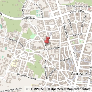 Mappa Via Giovanni Verga, 26, 95024 Acireale, Catania (Sicilia)