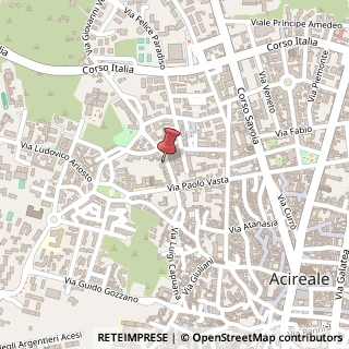 Mappa Via Giovanni Verga, 25, 95024 Acireale, Catania (Sicilia)