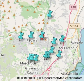 Mappa Via Antonello da Messina, 95039 Trecastagni CT, Italia (3.98462)