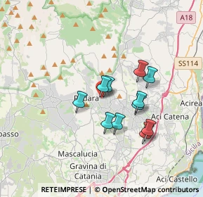 Mappa Via F. Crispi, 95039 Trecastagni CT, Italia (3.06727)