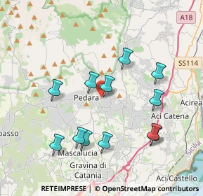 Mappa Via Madonna dell'Aiuto, 95039 Trecastagni CT, Italia (4.26167)