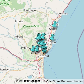 Mappa Via Madonna dell'Aiuto, 95039 Trecastagni CT, Italia (8.53333)