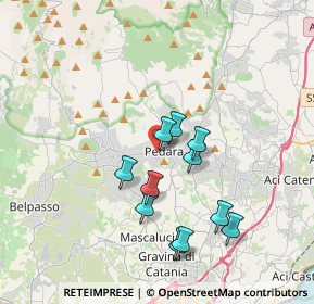 Mappa Via Tenerelli, 95030 Pedara CT, Italia (3.62636)