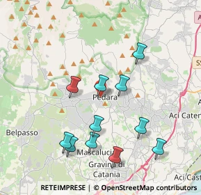 Mappa Via Tenerelli, 95030 Pedara CT, Italia (4.33636)