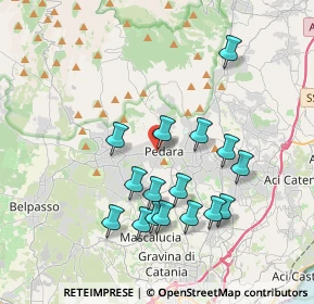 Mappa Via Tenerelli, 95030 Pedara CT, Italia (4.025)