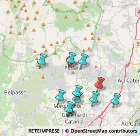 Mappa Via Tenerelli, 95030 Pedara CT, Italia (4.45727)