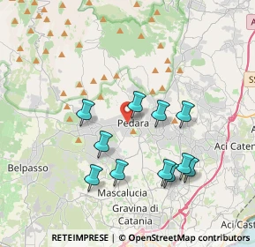 Mappa Via Tenerelli, 95030 Pedara CT, Italia (3.96545)