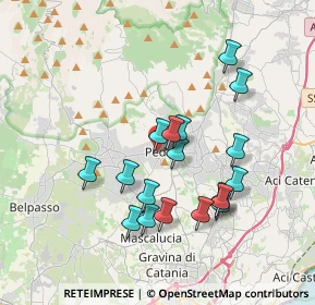 Mappa Via Tenerelli, 95030 Pedara CT, Italia (3.78889)