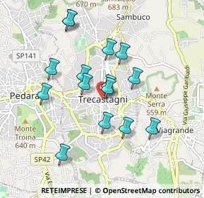 Mappa Via Francesco Crispi, 95039 Trecastagni CT, Italia (0.932)