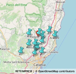 Mappa Via Francesco Crispi, 95039 Trecastagni CT, Italia (5.88077)