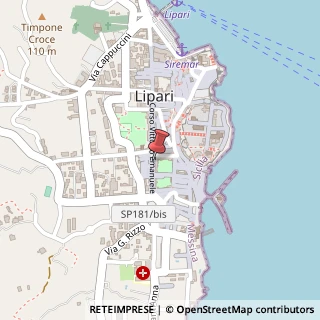 Mappa Via Nuova, 1, 98050 Lipari, Messina (Sicilia)