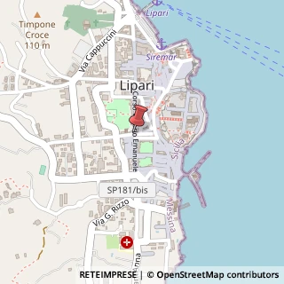 Mappa Via Vittorio Emanuele, 115, 98050 Lipari, Messina (Sicilia)