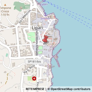 Mappa Via Giuseppe Garibaldi, 53, 98055 Lipari, Messina (Sicilia)
