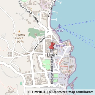 Mappa Corso Vittorio Emanuele II, 43, 98055 Lipari, Messina (Sicilia)