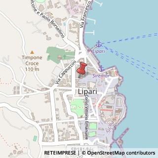 Mappa Via Filippo Mancuso, 98055 Lipari ME, Italia, 98055 Lipari, Messina (Sicilia)