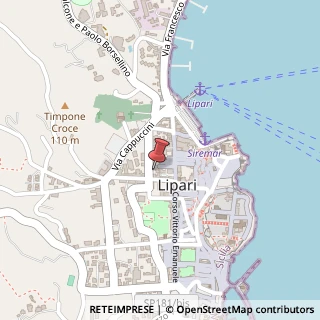 Mappa Via Filippo Mancuso, 12, 98050 Lipari, Messina (Sicilia)